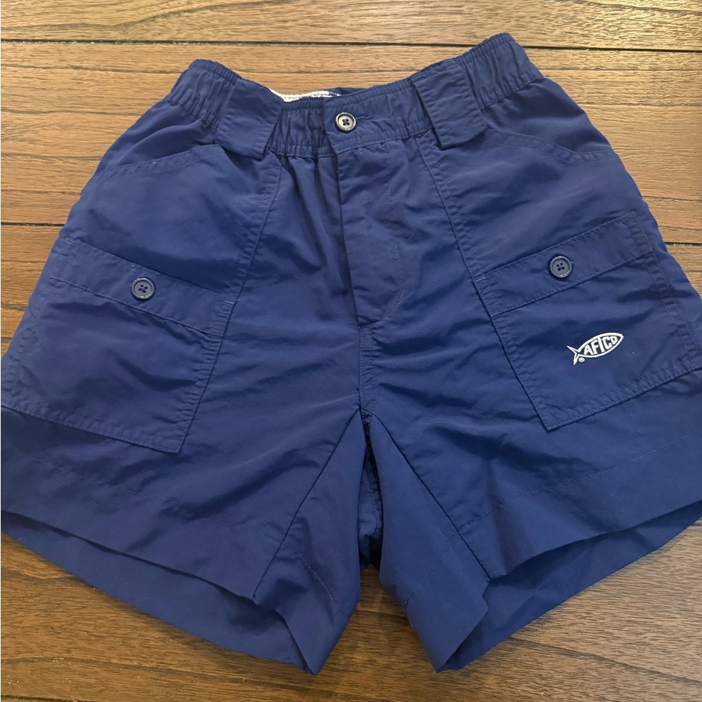 AFTCO Boys Navy Fishing Shorts